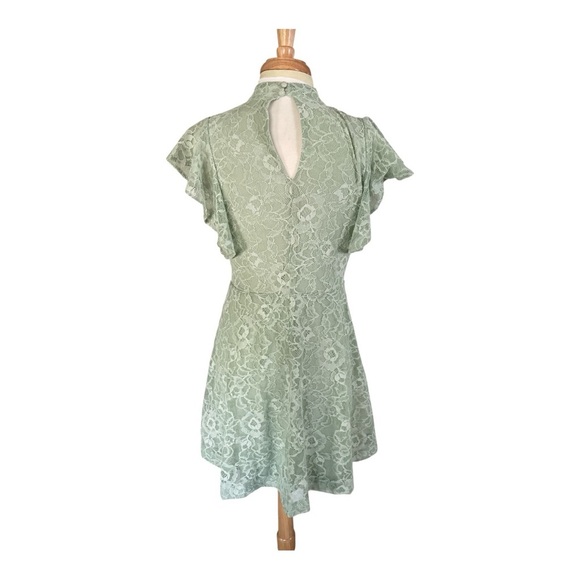 NWT Maeve Sleeveless Mock Neck Lace Mini Dress - Picture 4 of 7